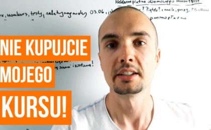 Nie kupujcie mojego kursu Amazona, jeżeli...