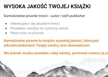 Kurs self-publishing krok po kroku - tworzenie i pisanie treści